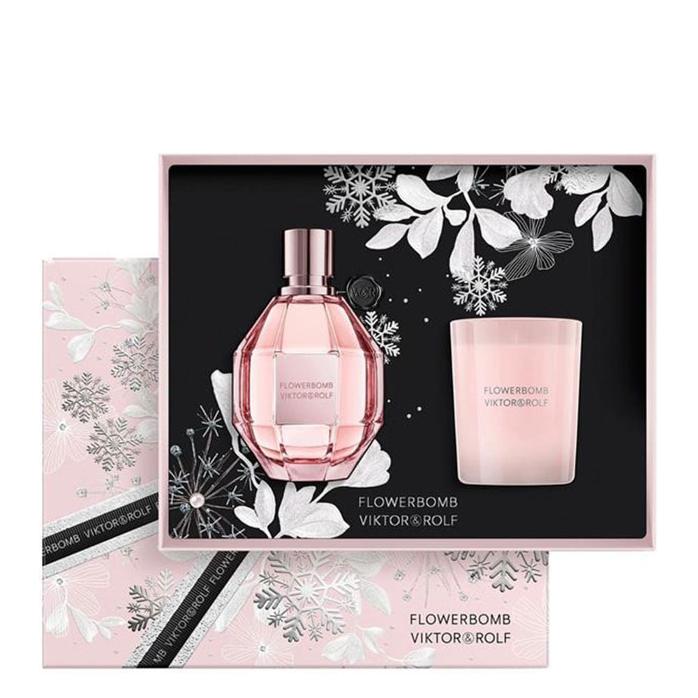 SET FLOWERBOMB EDP 100ML+VELA VIKTOR & ROLF PARA DAMA