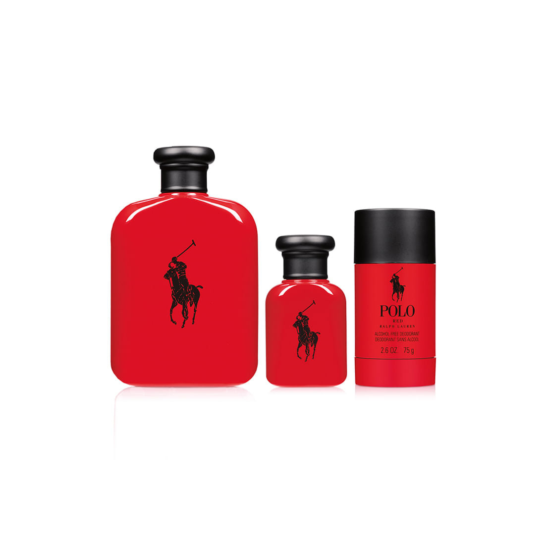 SET POLO RED EDT 125ML+DESODORANTE 75GR+POLO RED EDT 40ML RALPH LAUREN PERFUME PARA CABALLERO