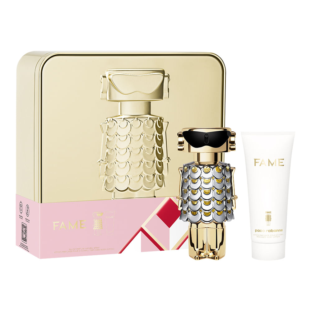 SET FAME EDP 80ML + CREMA CORPORAL 100ML PACO RABANNE PERFUME PARA DAMA