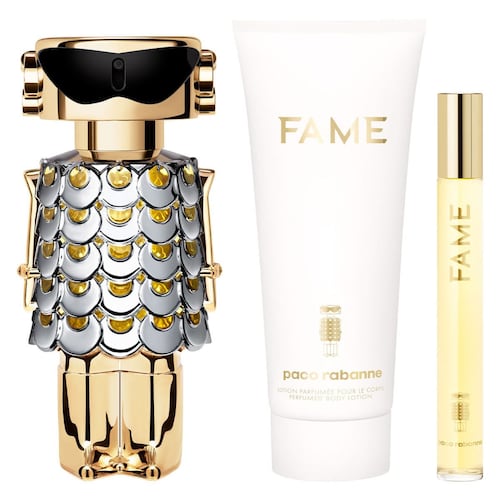SET FAME EDP 80ML + CREMA CORPORAL 100ML + PERFUMERO PACO RABANNE PERFUME PARA DAMA
