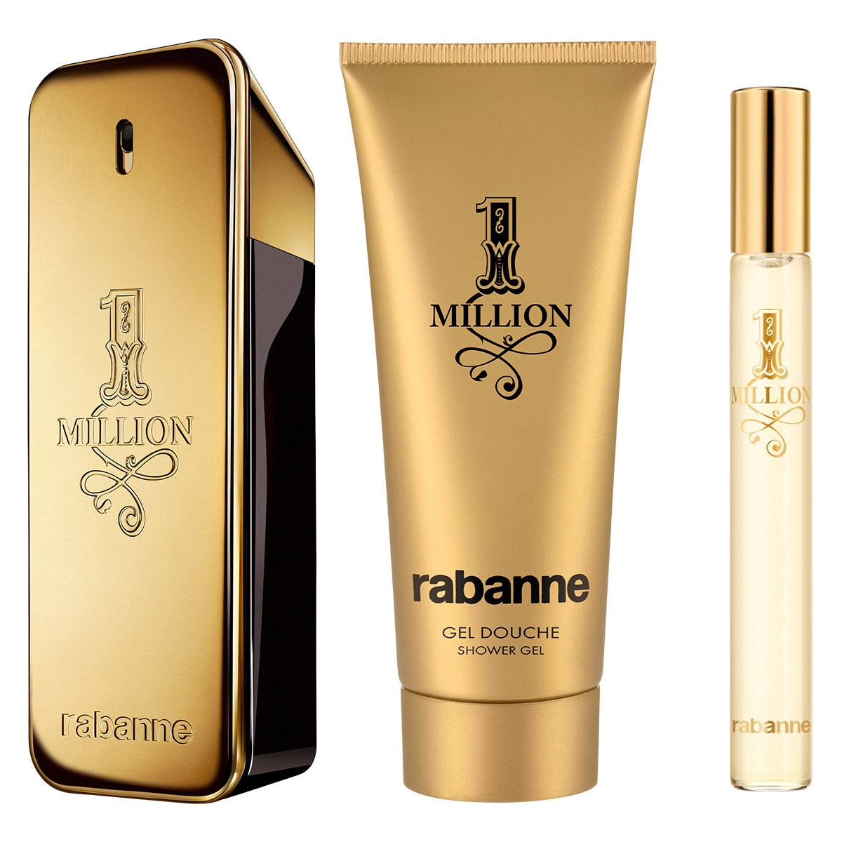SET 1 MILLION EDT 100ML+GEL DE DUCHA 100ML+PERFUMERO 10ML PACO RABANNE PARA CABALLERO