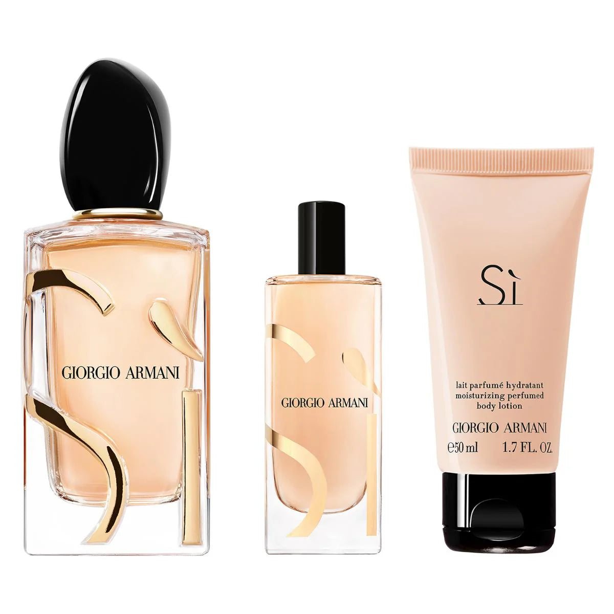 SET SI EDP 100ML+CREMA CORPORAL 50ML+PERFUMERO 15ML ARMANI PARA DAMA