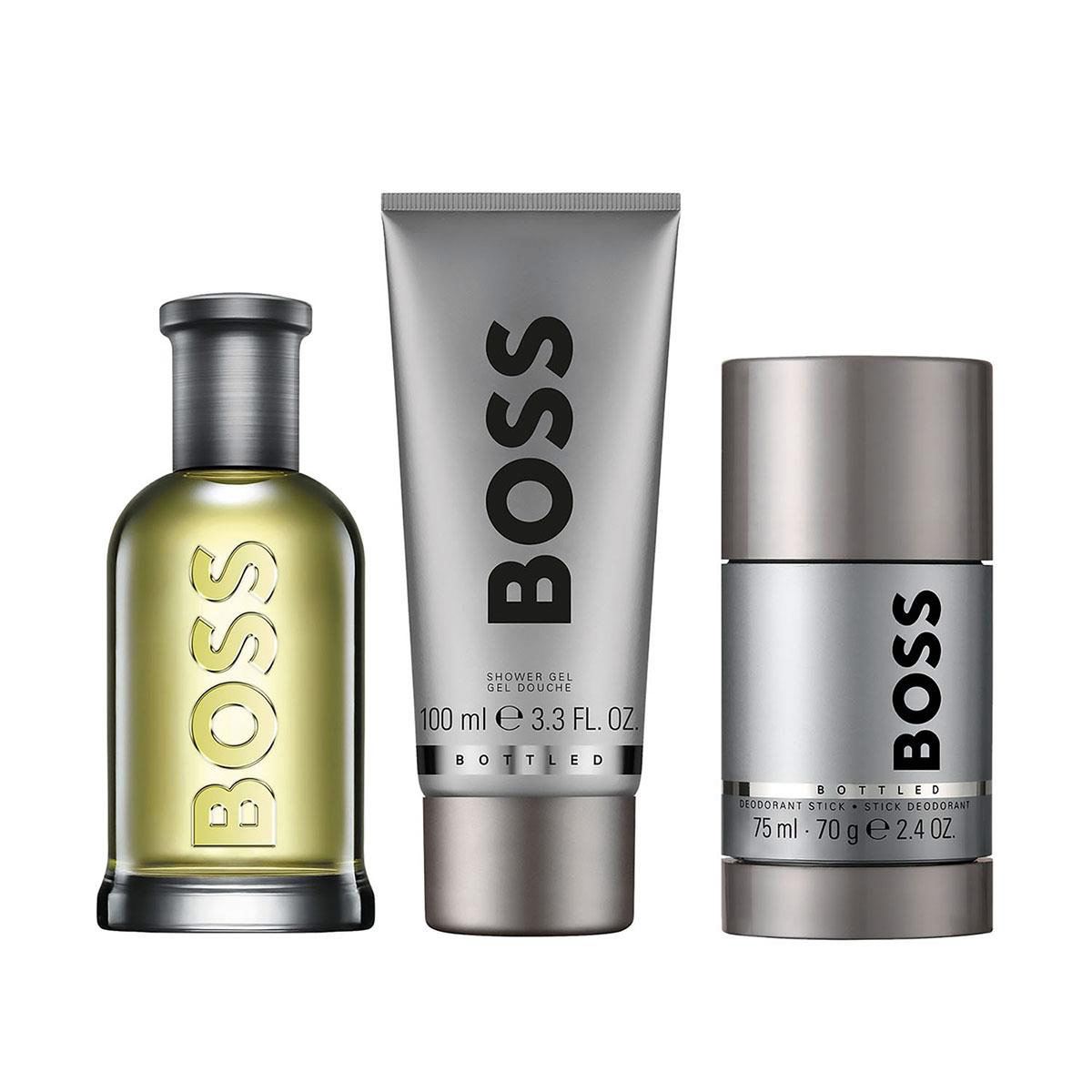 SET HUGO BOSS BOTTLED EDT 100ML+GEL DE DUCHA 100ML+DESODORANTE 75G HUGO BOSS PARA CABALLERO