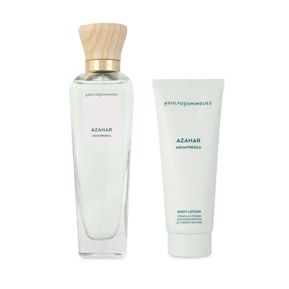 SET AGUA FRESCA AZAHAR EDT 120ML+CREMA CORPORAL 75ML ADOLFO DOMINGUEZ PERFUME PARA DAMA