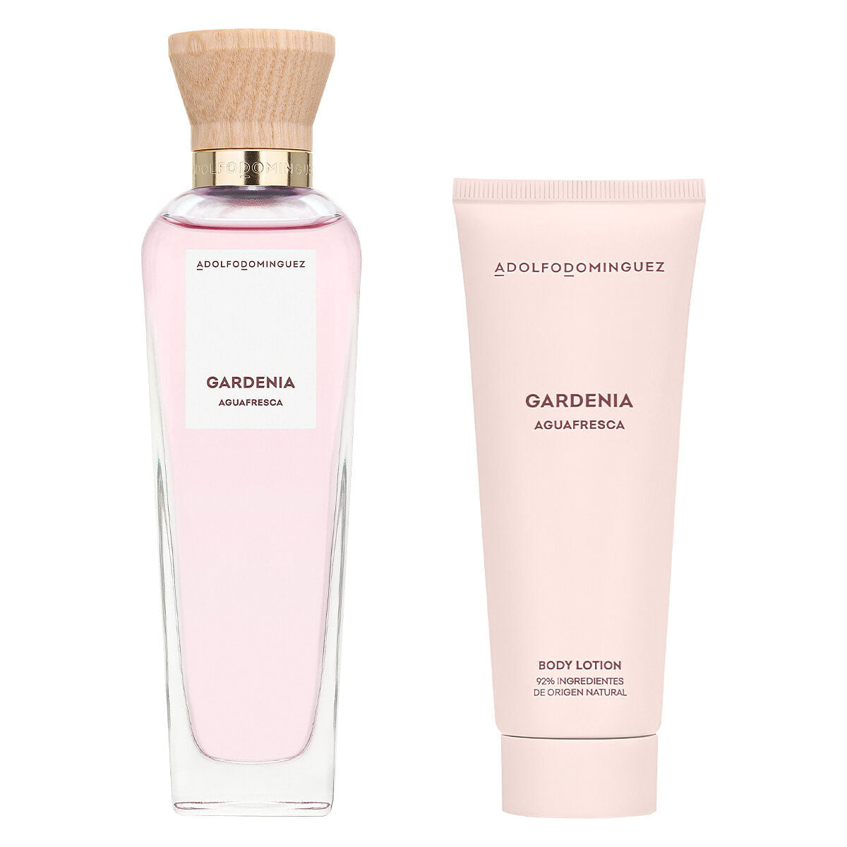 SET AGUA FRESCA GARDENIA EDT 120ML+CREMA CORPORAL 75ML ADOLFO DOMINGUEZ PERFUME PARA DAMA