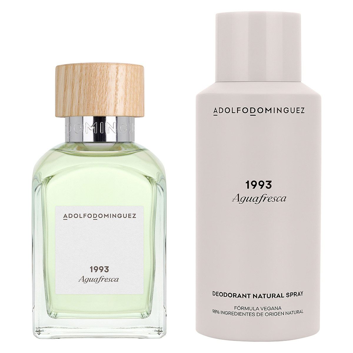 SET 1993 AGUA FRESCA EDT 120ML + DEODORANT ADOLFO DOMINGUEZ PERFUME PARA CABALLERO