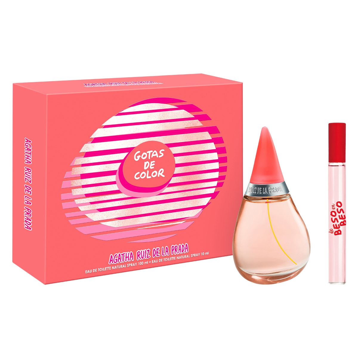 SET GOTAS EDT 100ML+PERFUMERO 10ML AGATHA RUIZ DE LA PRADA PERFUME PARA DAMA