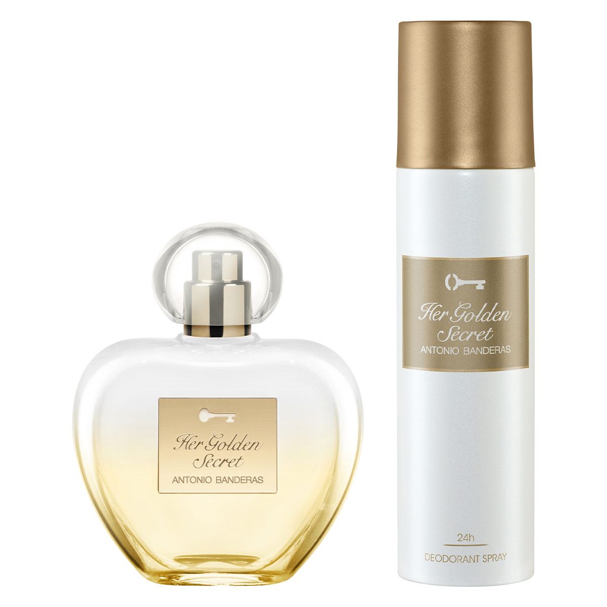 SET HER GOLDEN SECRET EDT 80ML+ DESODORANTE 150ML ANTONIO BANDERAS PERFUME PARA DAMA
