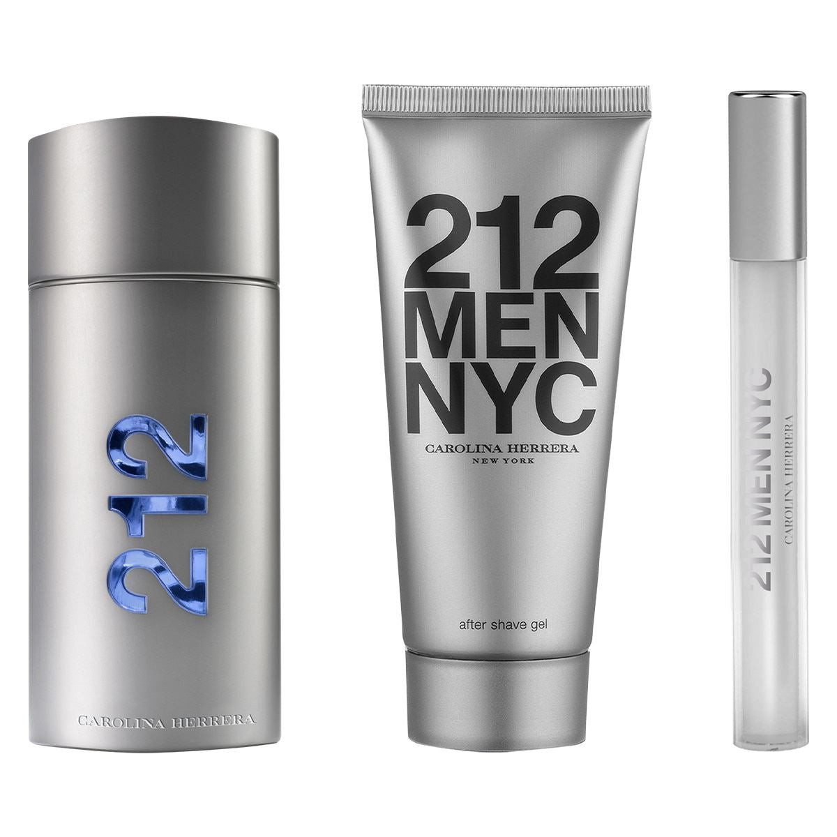 SET 212 EDT 100ML+CREMA PARA DESPUES AFEITAR 100ML+PERFUMERO 10ML CAROLINA HERRERA PARA CABALLERO