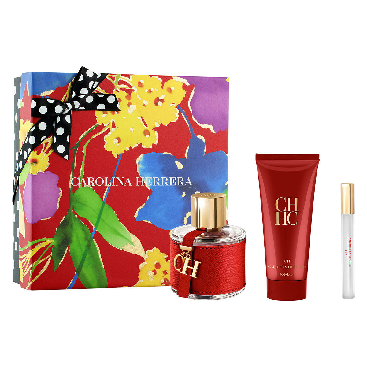 SET CH EDT 100ML + CREMA CORPORAL 100ML + PERFUMERO 10ML CAROLINA HERRERA PERFUME PARA DAMA