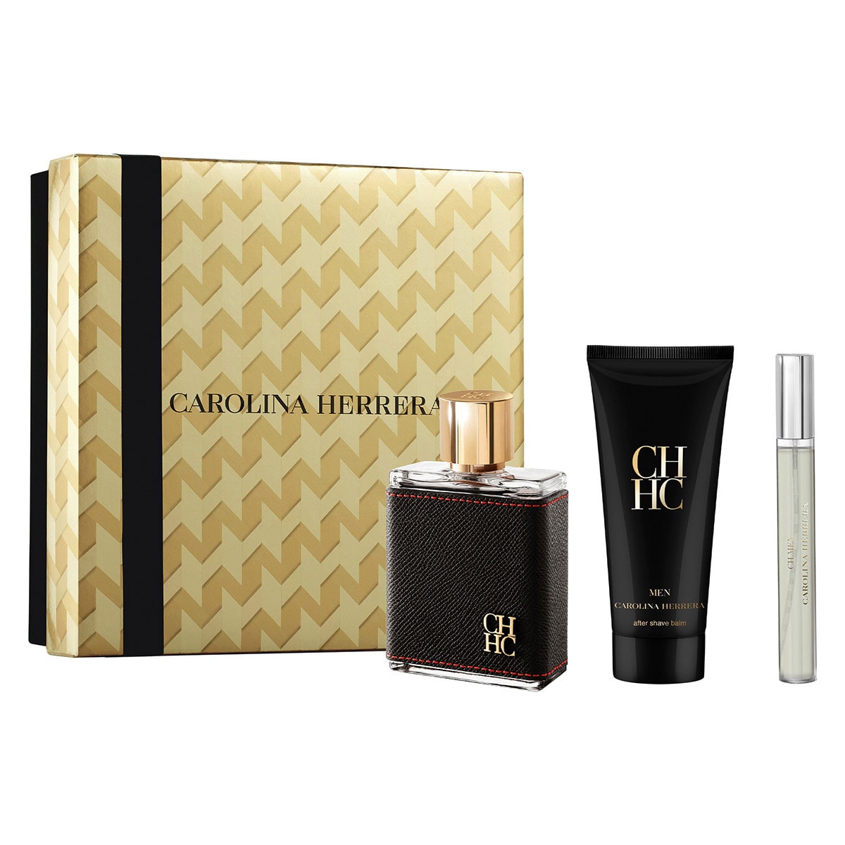 SET CH MEN EDT 100ML + AFTER SHAVE 100ML + PERFUMERO 10ML CAROLINA HERRERA PERFUME PARA CABALLERO