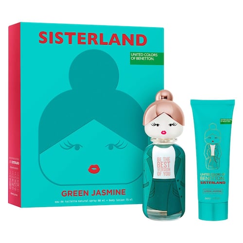 SET SISTERLAND GREEN JADE EDT 80ML + CREMA CORPORAL BENETTON PERFUME PARA DAMA