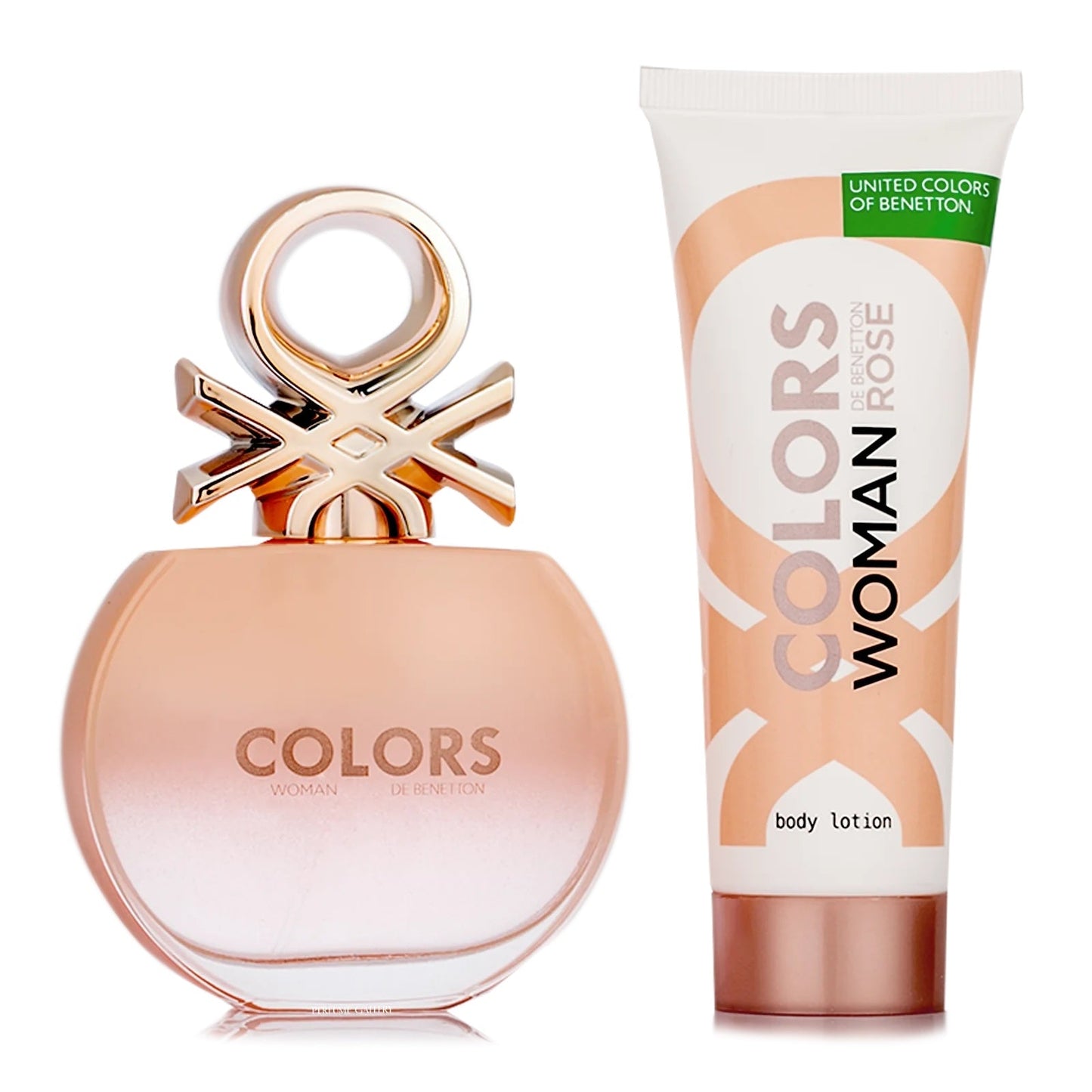 SET COLORS ROSE EDT 80ML+ CREMA CORPORAL 75ML BENETTON PERFUME PARA DAMA
