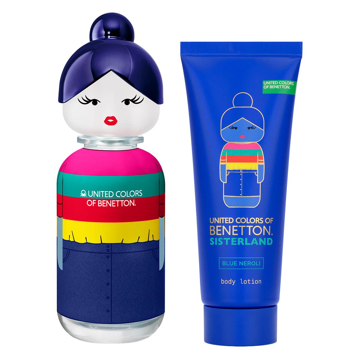 SET SISTERLAND BLUE NEROLI EDT 80ML+CREMA CORPORAL 75ML BENETTON PERFUME PARA DAMA