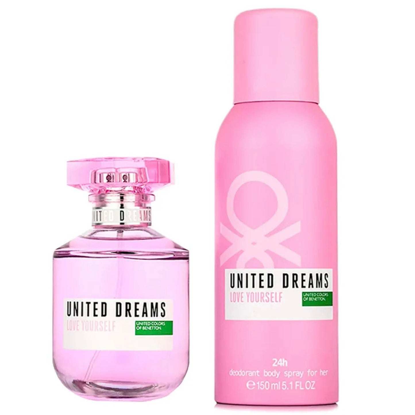 SET LOVE YOURSELF EDT 80ML+DESODORANTE 150ML BENETTON PERFUME PARA DAMA