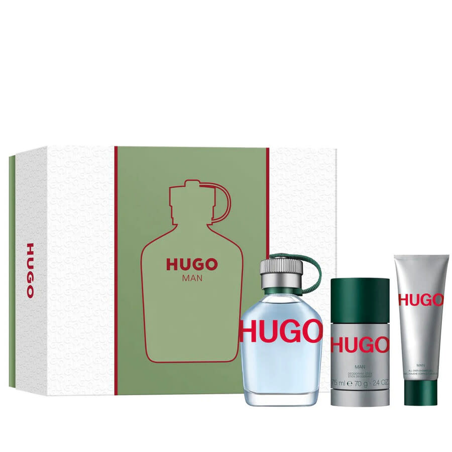 SET HUGO MAN EDT 125ML + DESODORANTE 75ML + GEL DE DUCHA 50ML HUGO BOSS PERFUME PARA CABALLERO
