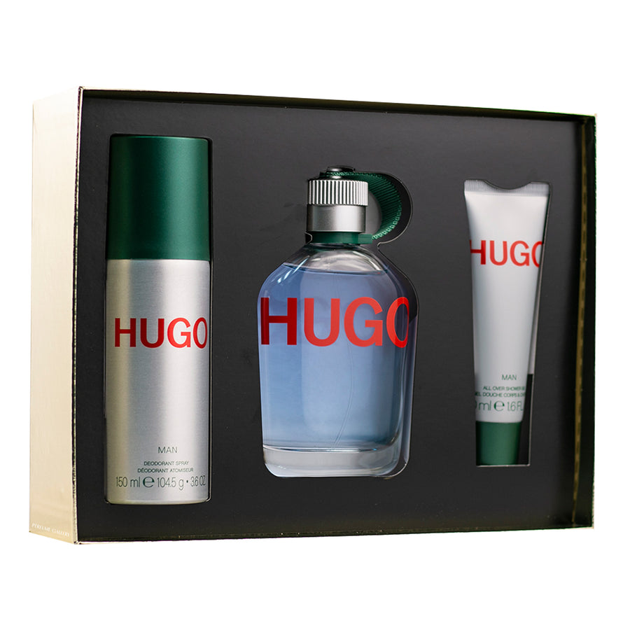 SET BOSS MAN EDT 125ML DESODORANTE 150ML SHOWER GEL 50ML HUGO BOSS lubie.mx