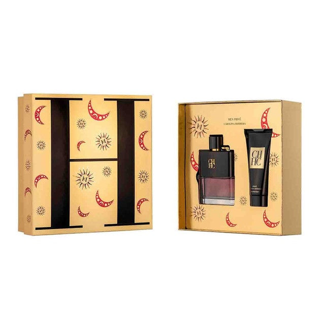 SET CH MEN PRIVÉ EDT 100ML +AFTER SHAVE 100ML CAROLINA HERRERA PERFUME PARA CABALLERO