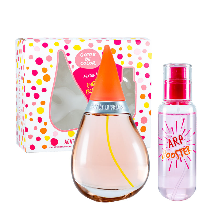 SET GOTAS DE COLOR EDT 100ML + BOOSTER EDT 25ML  AGATHA RUIZ DE LA PRADA PERFUME PARA DAMA