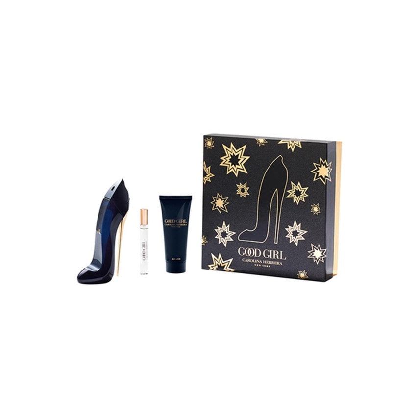 SET GOOD GIRL EDP 80 ML + BODY LOTION 100 ML + PERFUMERO CAROLINA HERRERA PERFUME PARA DAMA