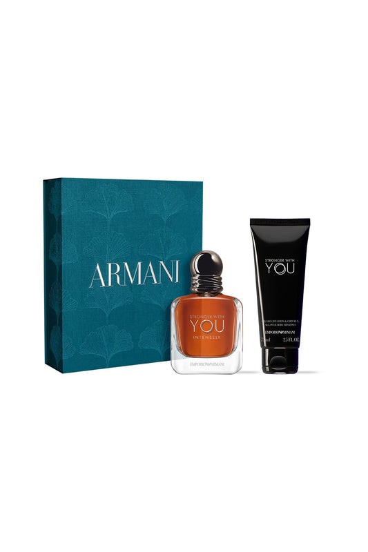 SET STRONGER WITH YOU INTENSELY EDP 50ML + SHOWER GEL 75ML ARMANI PERFUME PARA CABALLERO