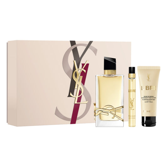SET LIBRE EDP 90ML + CREMA CORPORAL 50ML + PERFUMERO 10ML YVES SAINT LAURENT PERFUME PARA DAMA
