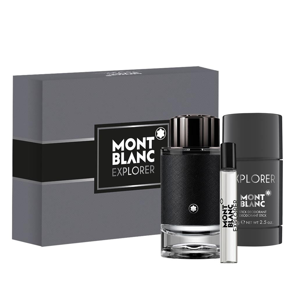 SET EXPLORER EDP 100ML + DESODORANTE + PERFUMERO MONTBLANC PERFUME PARA CABALLERO