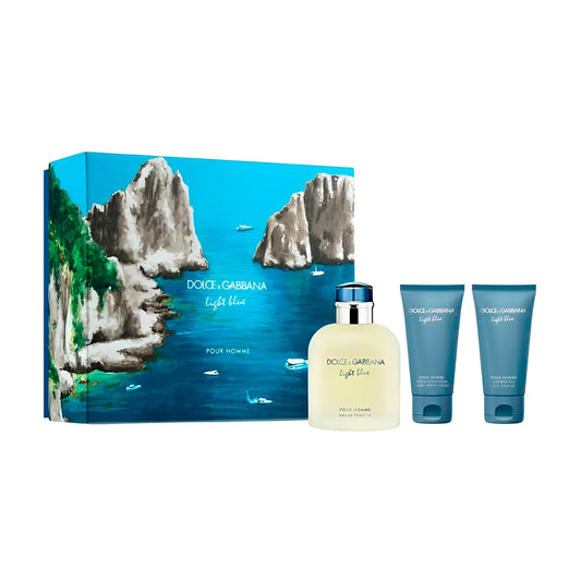 SET LIGHT BLUE EDT 125 ML+ SHOWER GEL 50ML + AFTER SHAVE 50ML DOLCE & GABANNA PERFUME PARA CABALLERO