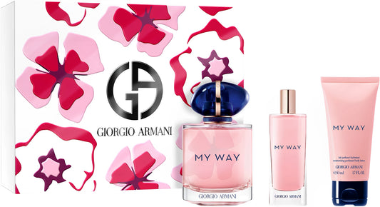 SET MY WAY EDP 90ML+CREMA CORPORAL 50ML+PERFUMERO 15ML ARMANI PARA DAMA
