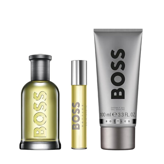 SET BOTTLED EDT 100ML + SHOWER GEL 100ML + PERFUMERO 10ML HUGO BOSS PERFUME PARA CABALLERO