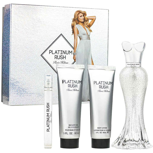 SET PLATINUM RUSH PARIS HILTON PERFUME PARA DAMA