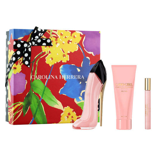 SET GOOD GIRL BLUSH EDP 80ML + CREMA CORPORAL 100ML + PERFUMERO 10ML  CAROLINA HERRERA PERFUME PARA DAMA