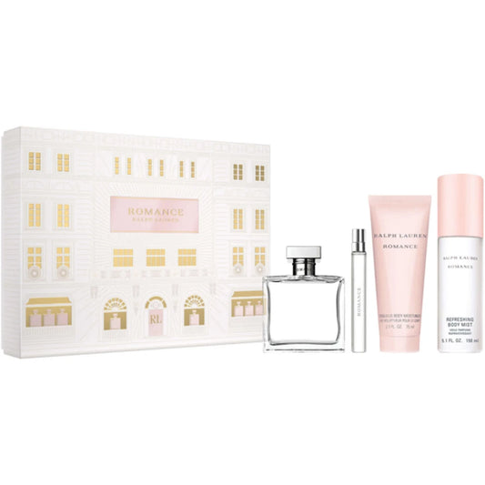 SET ROMANCE EDP 100ML+CREMA CORPORAL 75ML+BODY MIST 150ML+PERFUMERO 10ML RALPH LAUREN PARA DAMA