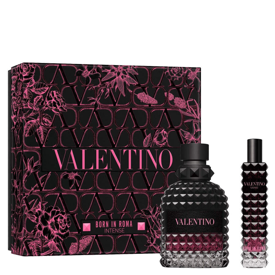 SET BORN IN ROMA INTENSE EDP 50ML +  PERFUMERO 15ML VALENTINO PERFUME PARA CABALLERO