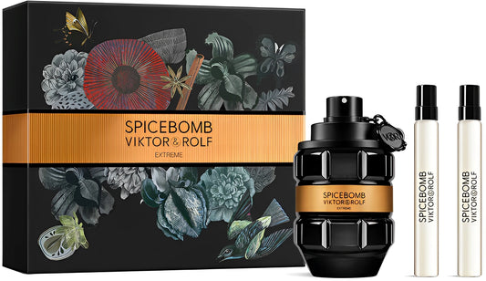 SET SPICEBOMB EXTREME EDP 90ML + 2 PERFUMEROS 10ML VIKTOR & ROLF PERFUME PARA CABALLERO