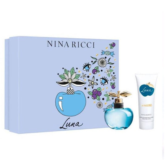 SET DAMA LUNA NINA RICCI EDT 80 ML + BL 100 ML PERFUME PARA DAMA