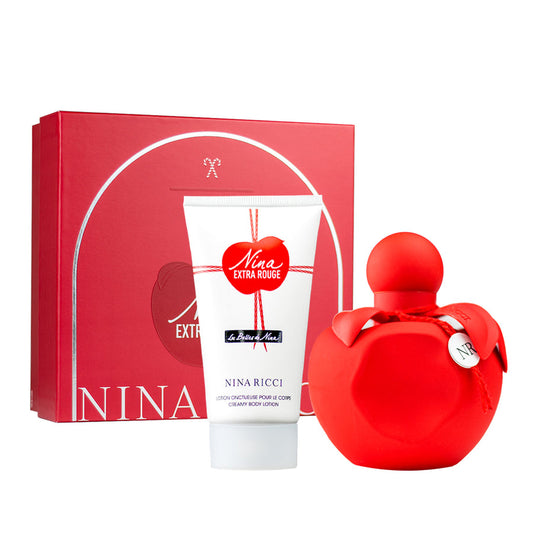 SET NINA EXTRA ROUGE EDP 50ML + BODY LOTION 75ML NINA RICCI PERFUME PARA DAMA