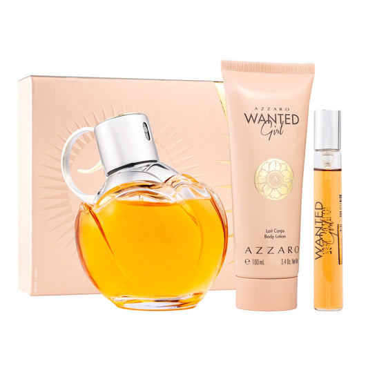 SET WANTED GIRL EDP 80ML + BODY LOTION 100ML + PERFUMERO AZZARO PERFUME PARA DAMA