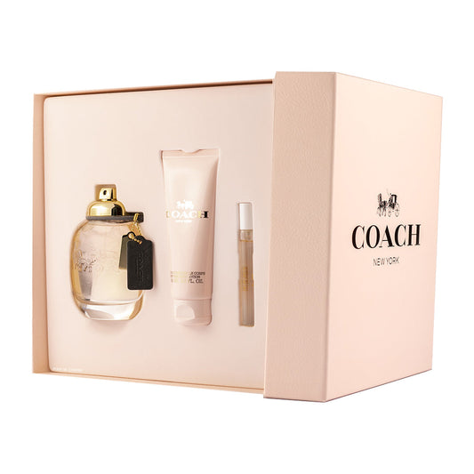 SET COACH EDP 90ML + BODY LOTION 100ML + PERFUMERO COACH PERFUME PARA DAMA