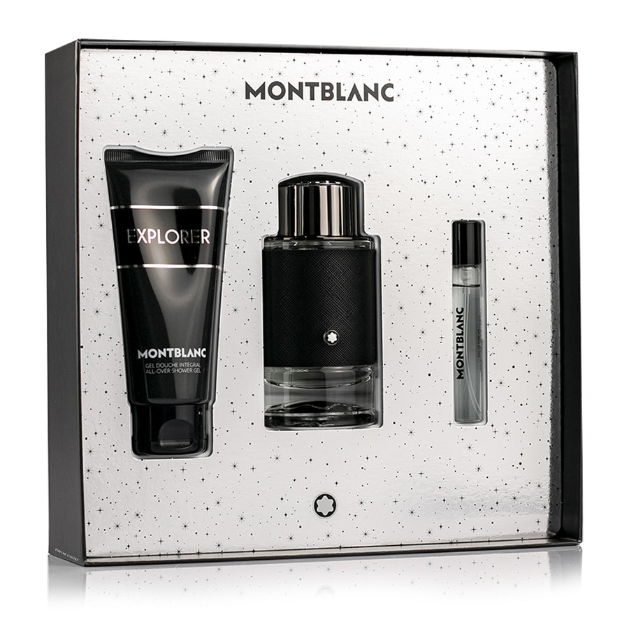 SET MONTBLANC EXPLORER EDP 100ML + SHOWER GEL 100ML + PERFUMERO MONTBLANC PERFUME PARA CABALLERO