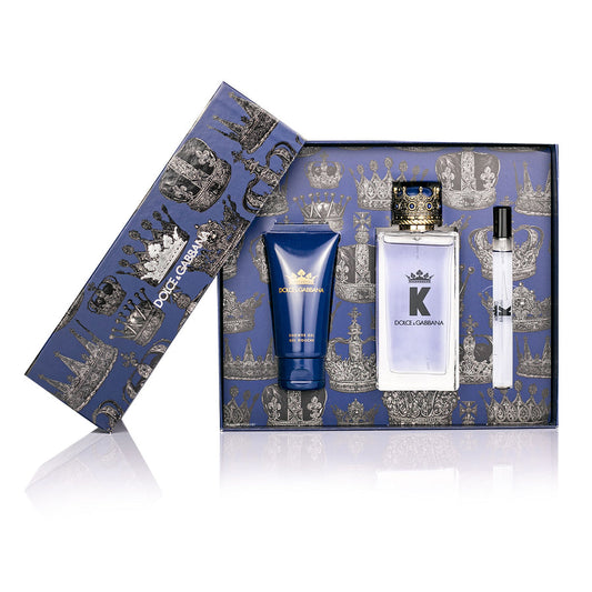 SET K BY DOLCE GABBANA EDT 100ML + SHOWE GEL 50ML +PERFUMERO 10ML DOLCE & GABBANA PERFUME PARA CABALLERO