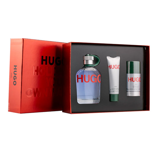 SET BOSS MAN EDT 125ML + DESODORANTE 75G + SHOWERGEL 50ML HUGO BOSS PERFUME PARA CABALLERO