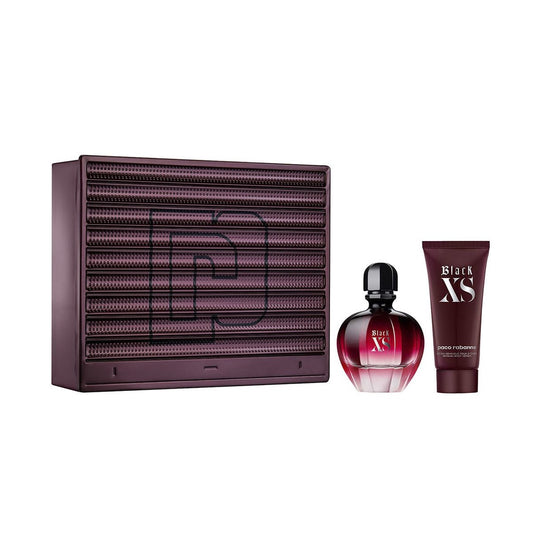 SET BLACK XS FOR HER EDP 80ML + BODY LOTION 100ML PACO RABANNE PERFUME PARA DAMA