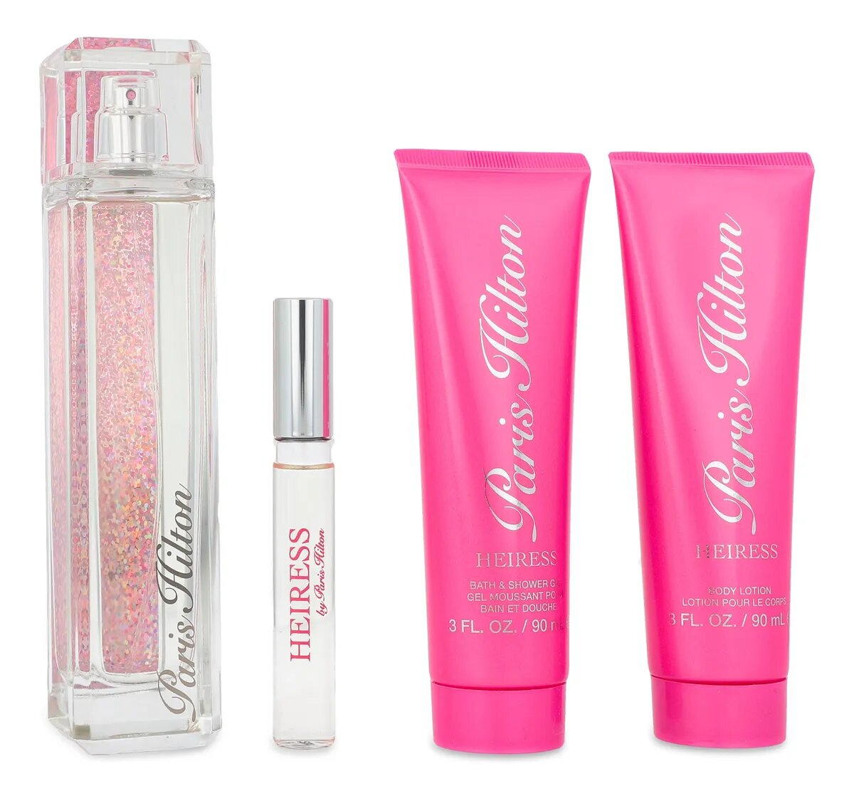 SET HEIRESS EDP 100ML + BODY LOTION + SHOWER GEL + PERFUMERO PARIS HILTON PERFUME PARA DAMA