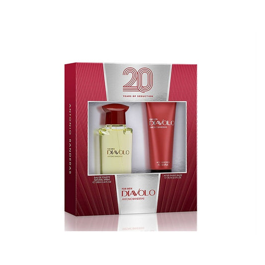 SET DIAVOLO EDT 100 ML + AFTER SHAVE 75 ML ANTONIO BANDERA PERFUME PARA CABALLERO