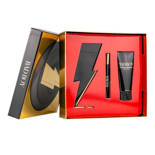 SET BAD BOY EDT 100ML + SHOWER GEL 100ML + PERFUMERO 10ML CAROLINA HERRERA PERFUME PARA CABALLERO