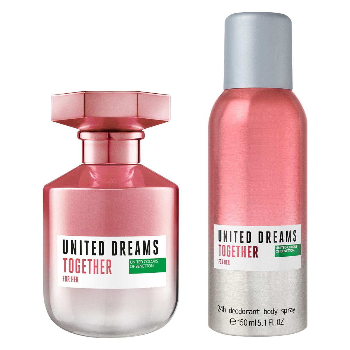 SET TOGETHER EDT 80ML+ DESODORANTE 150ML BENETTON PERFUME PARA DAMA