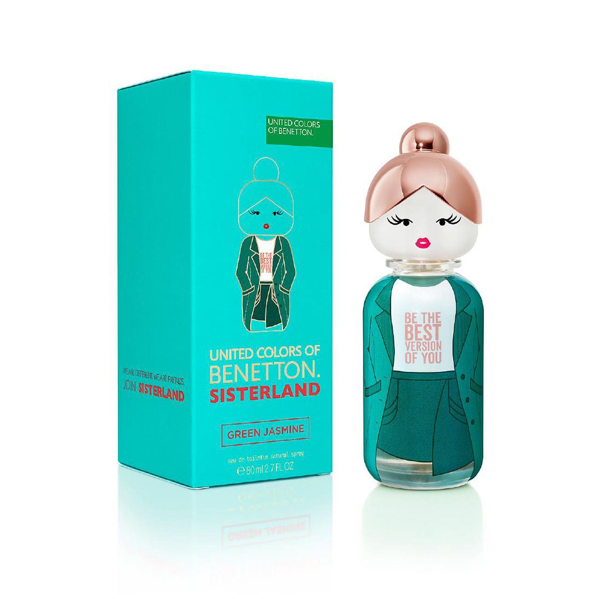 SISTERLAND GREEN JASMINE EDT 80ML BENETTON PERFUME PARA DAMA