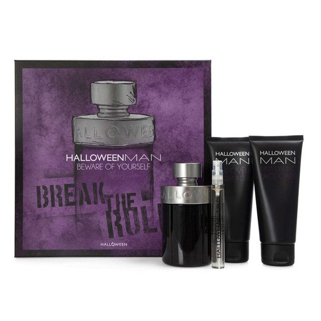 SET HALLOWEEN MAN EDT 125ML + SHOWER GEL + FACE CARE + PERFUMERO HALLOWEEN PERFUME PARA CABALLERO