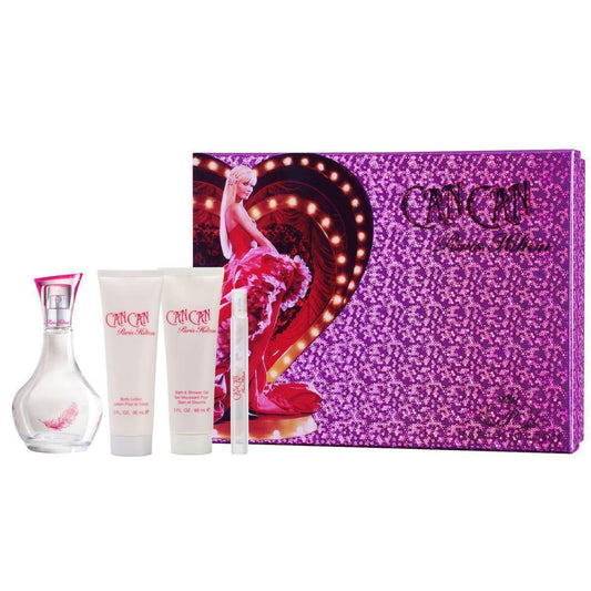 SET CAN CAN EDP 100ML + BODY LOTION + SHOWER GEL + PERFUMERO PARIS HILTON PERFUME PARA DAMA